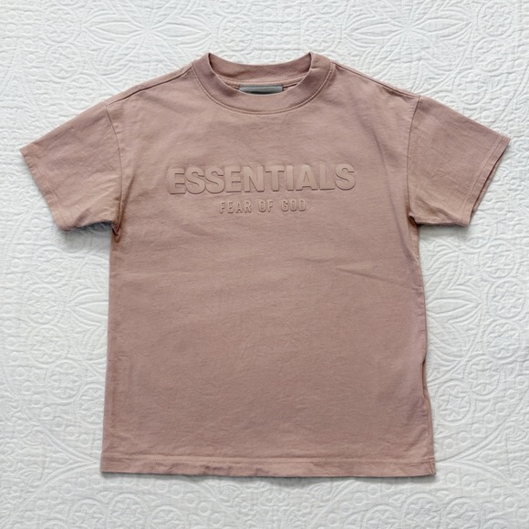 Fear of God Essentials Kids Classic Tee, Matte Blush - Picture 1 of 6